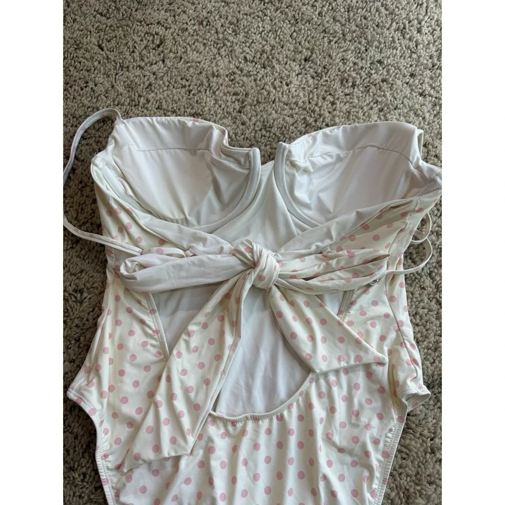 New Women's Polka Dot‎ One Piece Swimsuit Size Xl